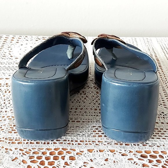 Jasmin Wedge Size 9 Thong Sandals Lightweight Platform Comfy Block Chunky Heel - Picture 6 of 14